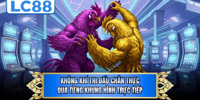 Không khí thi đấu chân thực qua từng khung hình trực tiếp